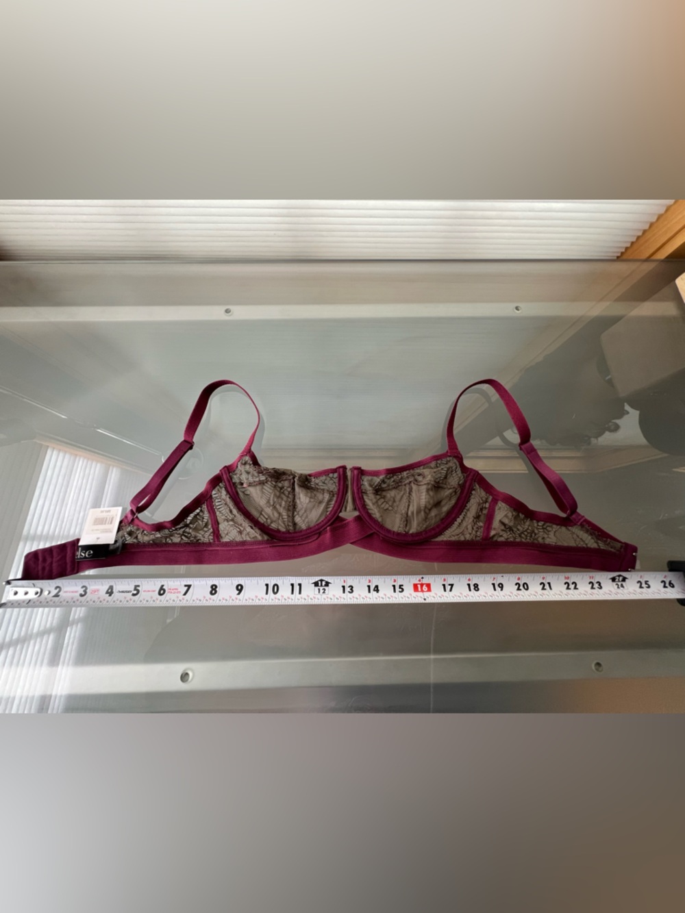🫒Bohemian Underwire Stetchy Band Bra Olive / Magenta | Else - 32B - Picture 13 of 17